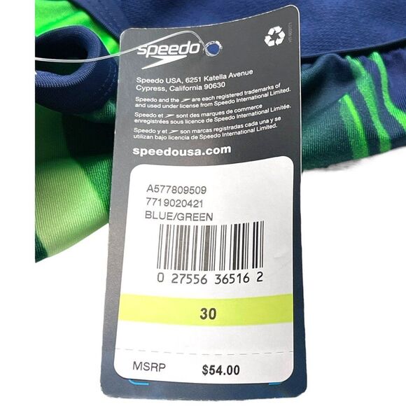 Speedo FL Lane Game Flyback Blue Green 421 Competitive XS 30 NWT Pro LT - Picture 11 of 16